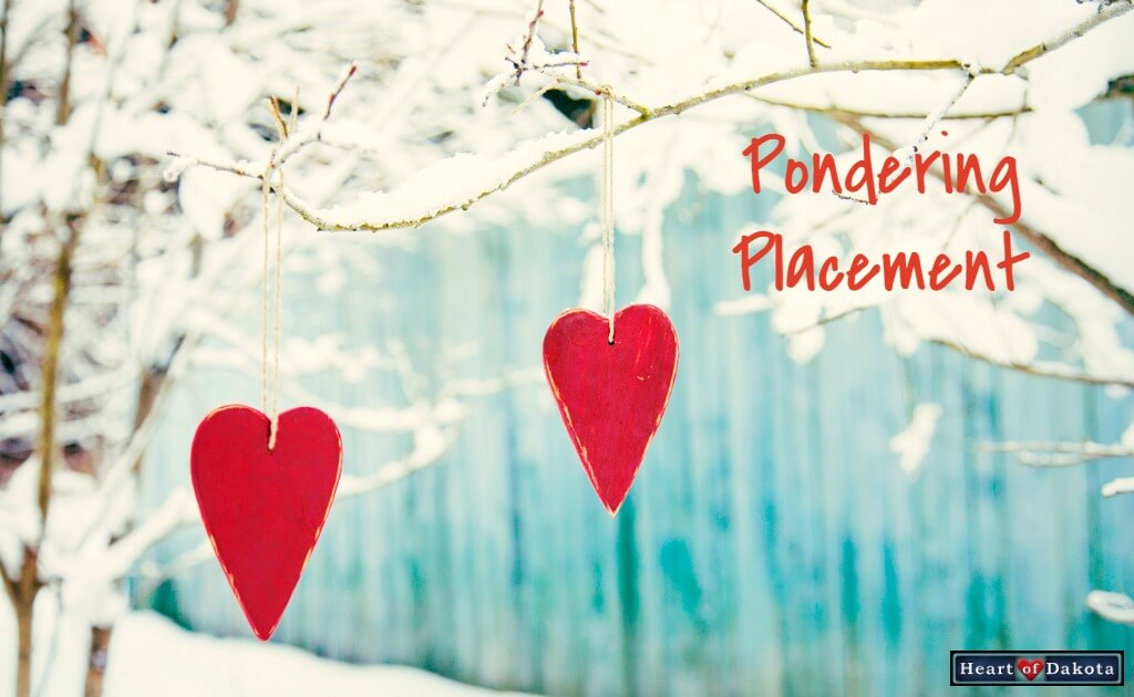 Heart of Dakota Pondering Placement Bigger Hearts Reading