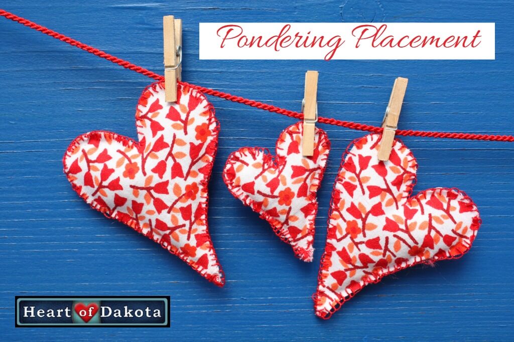 Heart of Dakota - Pondering Placement