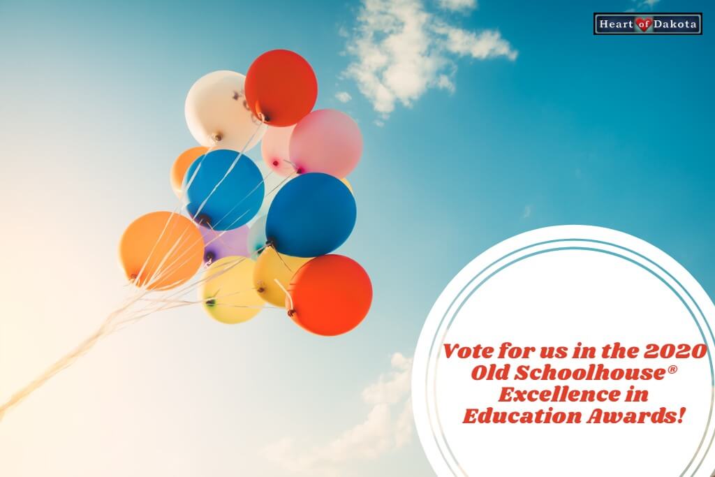 Heart of Dakota Tidbit - Old Schoolhouse 2020 Excellence in Education Awards