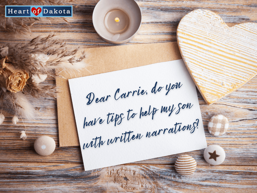 Read more about the article What are some tips to help my son improve his written narrations?