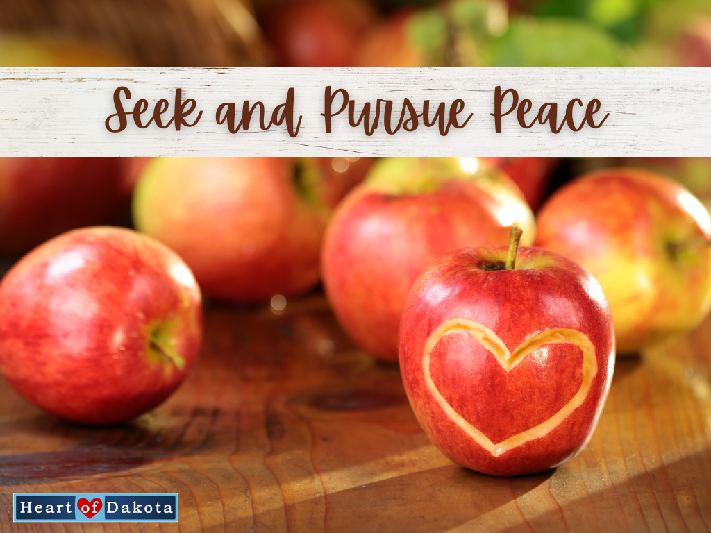 A Heart of Dakota Life - Seek and Pursue Peace