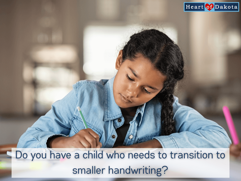 Read more about the article Do you have a child who needs to transition to smaller handwriting?