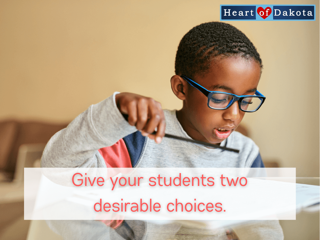 Read more about the article Give your students two desirable choices.