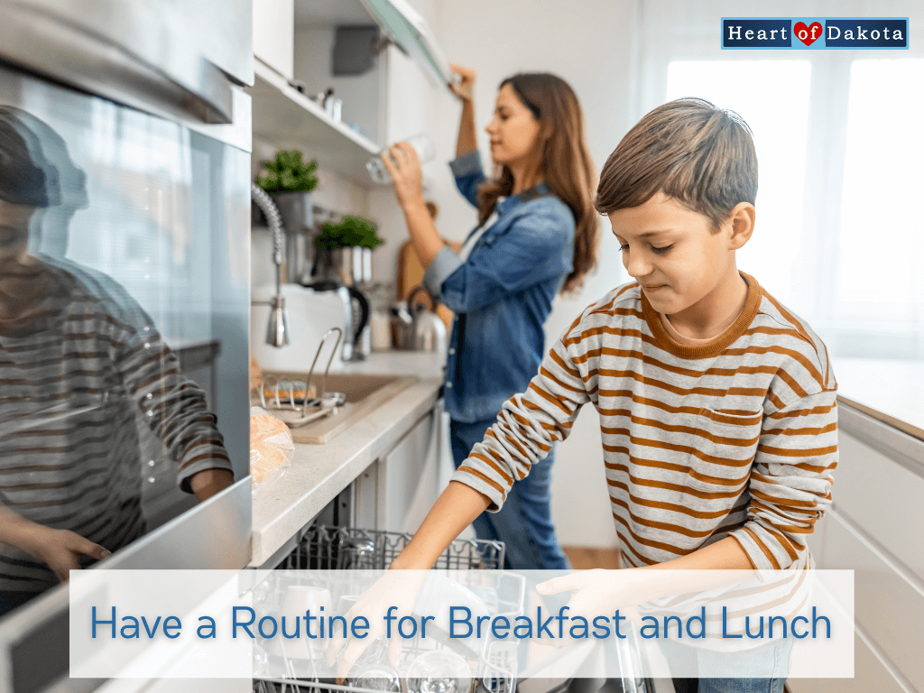 Read more about the article Have a Routine for Breakfast and Lunch