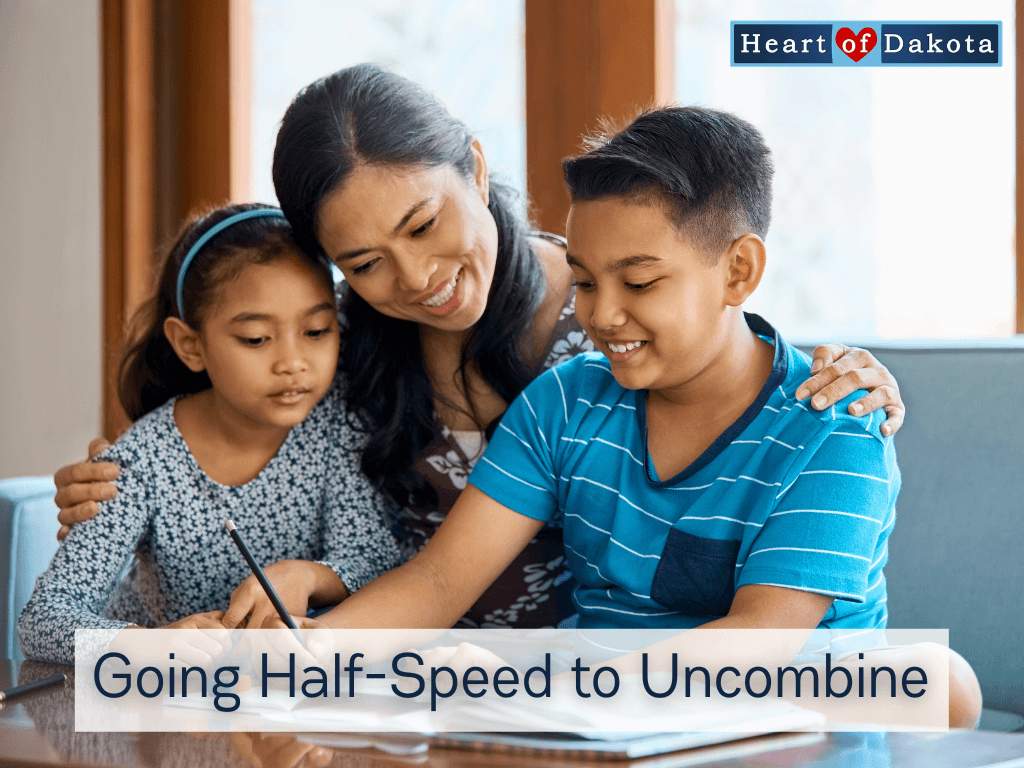 Heart of Dakota - Let's Talk - Going Half-Speed to Uncombine