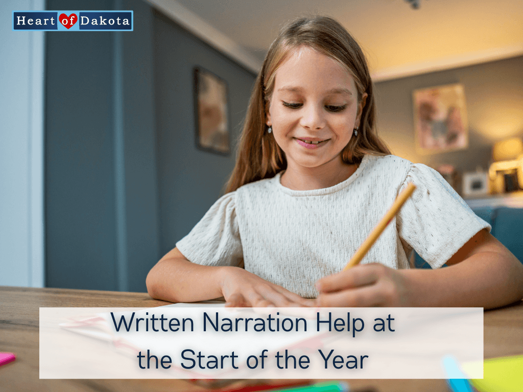 Heart of Dakota - Let's Talk - Written Narration Help at the Start of the Year